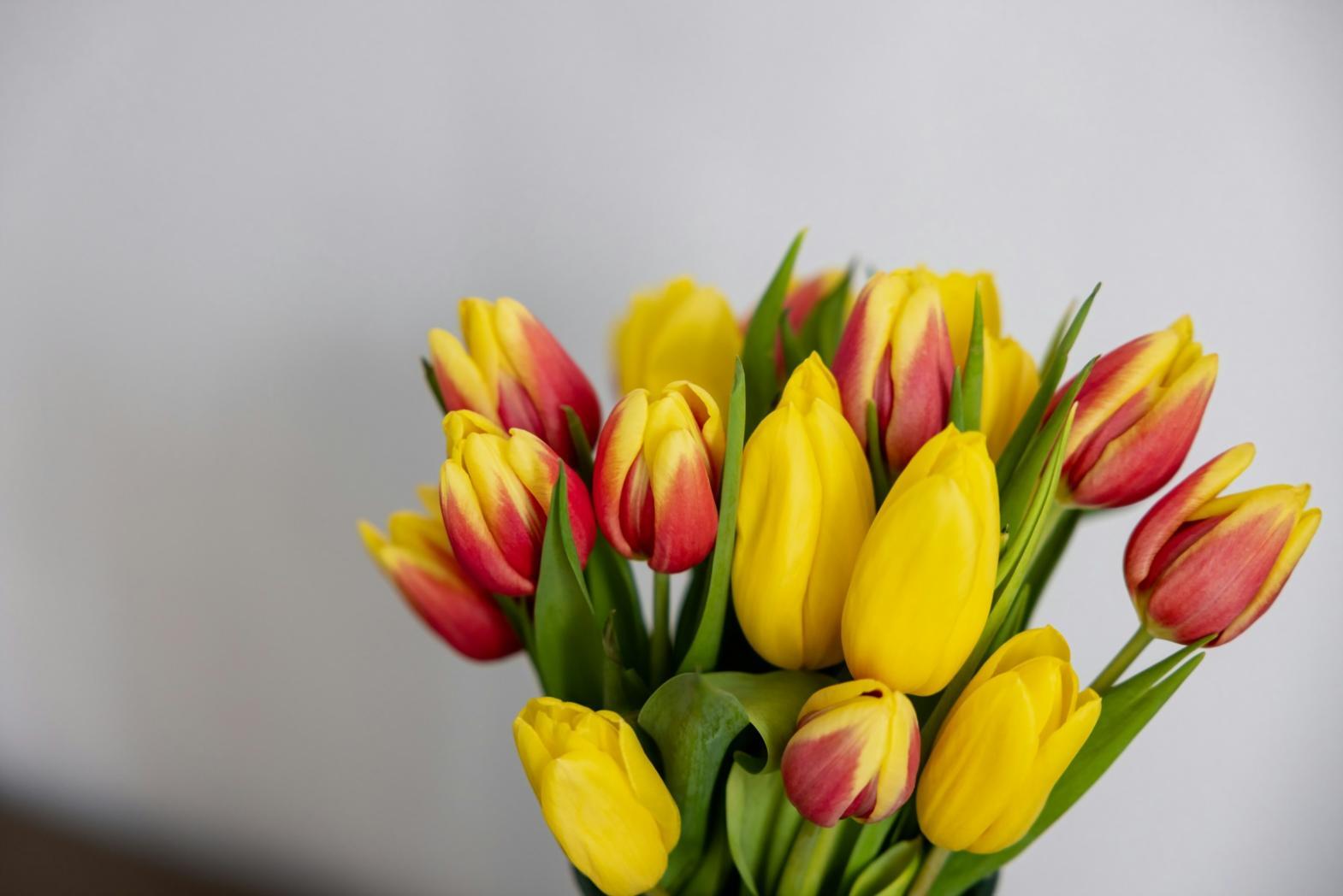 Professional floral arrangement being prepared with attention to seasonal elements